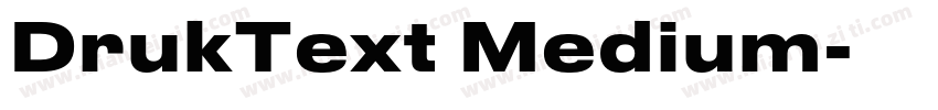 DrukText Medium字体转换